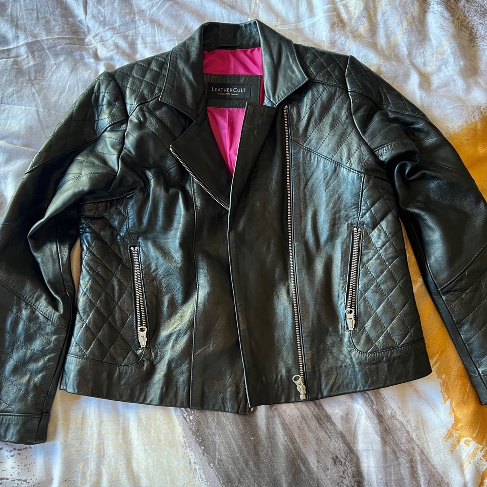 Women’s Leather Jacket - Leather Cult, Black